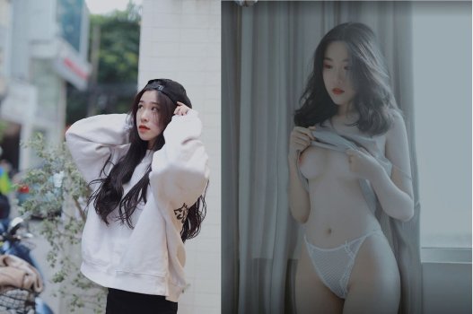 Học sinh Đỗ Thuy Thủy hở hang chụp ảnh